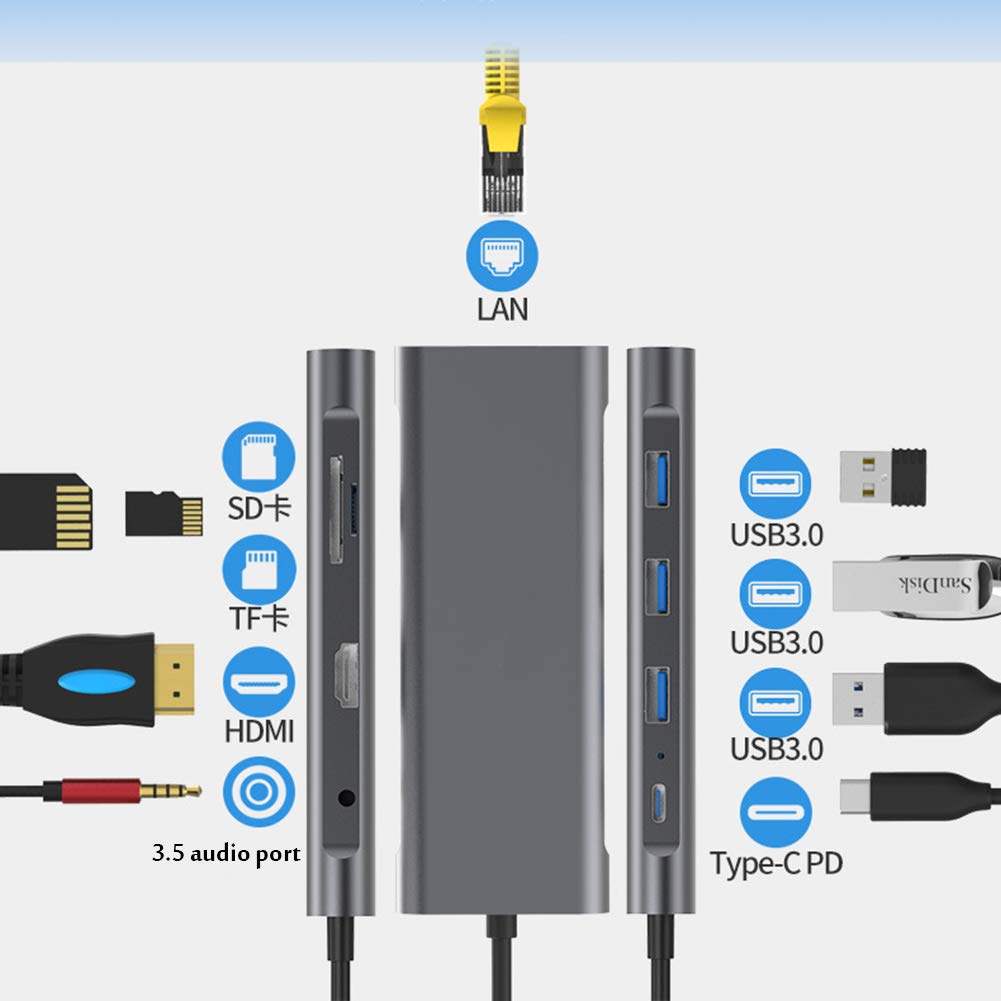 Amazon.co.jp: ミニ ドッキングステーション、Type-c拡張ドック4K HDMI