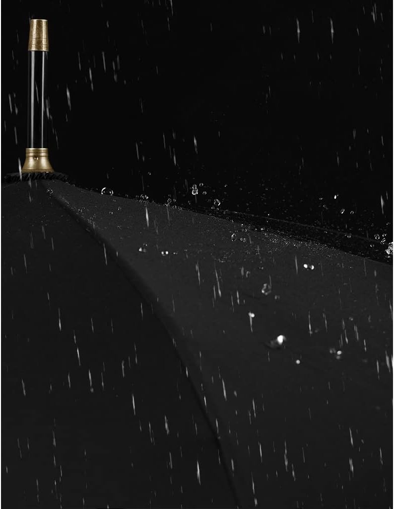 Umbrella Umbrella Golf Straight Handle Umbrella Retro Wooden Handle Business Umbrella Long Handle Golf Umbrella Suitable for Fishing Golf Camping (Color : Blue)