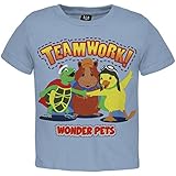 Old Glory Wonderpets - Unisex-Baby Teamwork Infant T-Shirt 6-12 Months Light Blue