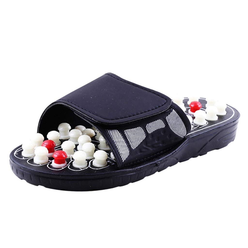 Unisex Foot Care Massage Sandals, Magnetic Therapy Massage Slippers, Reflexology Foot Massager, Relief Plantar Fasciitis, Arthritis, Heels, Arch Pain,Adjustable Sandal Slippers Shoes