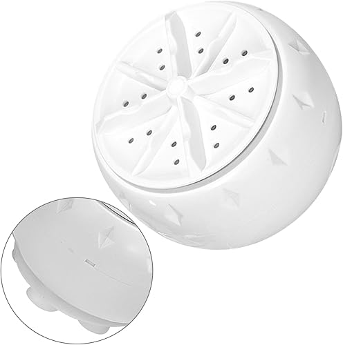 Miniatura 9 de Lavadora de mini turbina portátil para uso en fregadero con energía ultrasónica USB, lavadora compacta de mano para caravana, camping, viajes y