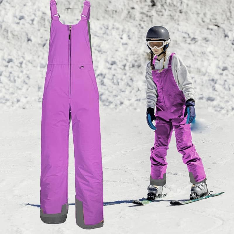 Miniatura 4 de Tearom Babero de nieve para niños, babero de esquí con aislamiento para la nieve