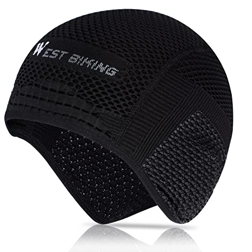 WESTGIRL Bonnet de vélo - Bonnet de course - Sous-casque pour homme et femme - Chaud - Coupe-vent - Pour l'hiver - Pour la course à pied, le cyclisme, le ski, le snowboard et la moto Cover