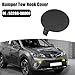 X AUTOHAUX 1 Pair Car Front Bumper Tow Hook Cover 53286-0R060 53285-0R060 for Toyota RAV4 2013-2015 Tow Hook Eye Lid Cover Trailer Cap Black