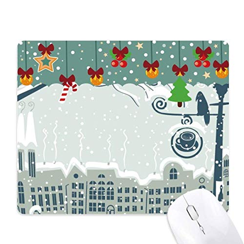 Tapis de souris arbre à neige oiseaux de haute qualité en caoutchouc naturel durable