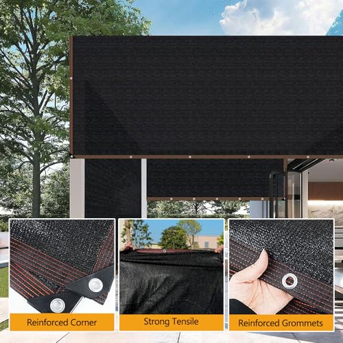 Toile de protection solaire contre la chaleur bâche à œillets 90% - 4
