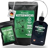 24SENDIT Ultimate Kettenwachs Set - 500g Heißwachs + Flüssigwachs 120ml + Entfetter + Wachsring - für Anfänger und Profis - für Rennrad, Gravel, MTB und E-Bike - einfache Anwendung, PTFE-frei