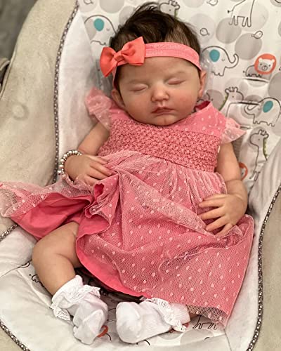 iCradle Lebensechte Reborn-Babypuppe, 50 cm, Silikon, realistisch aussehend, 3D-Haut, sichtbare Adern, Neugeborenen-Puppe, Spielzeug, Geschenk für Kinder ab 3 Jahren – Bild 4