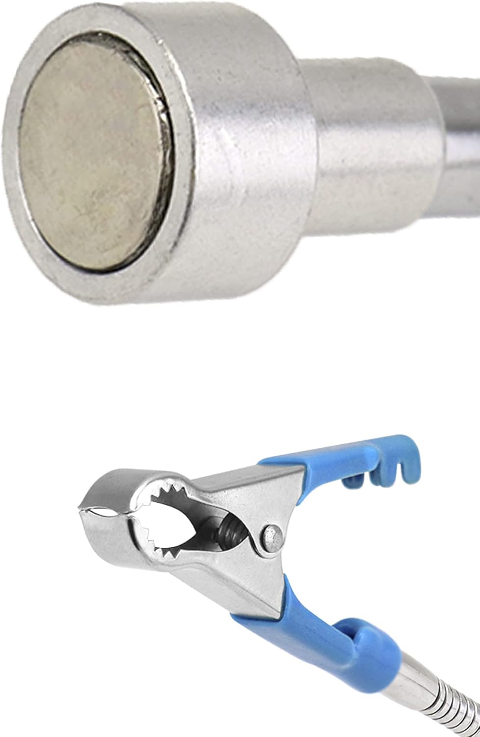 QWORK Torque Angle Gauge, 1/2" Drive Ratchet / Torque Wrench Angle Gauge, Angle Wrench Gaug with 16.5" Flexible Clamp Arm, Steel