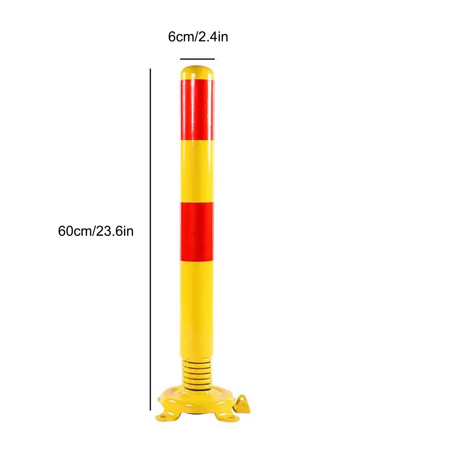Poste de bolardo acero Q235 | Poste de bolardo 1/2/3/4 Uds. Poste de estacionamiento con resorte for entrada(4pcs)