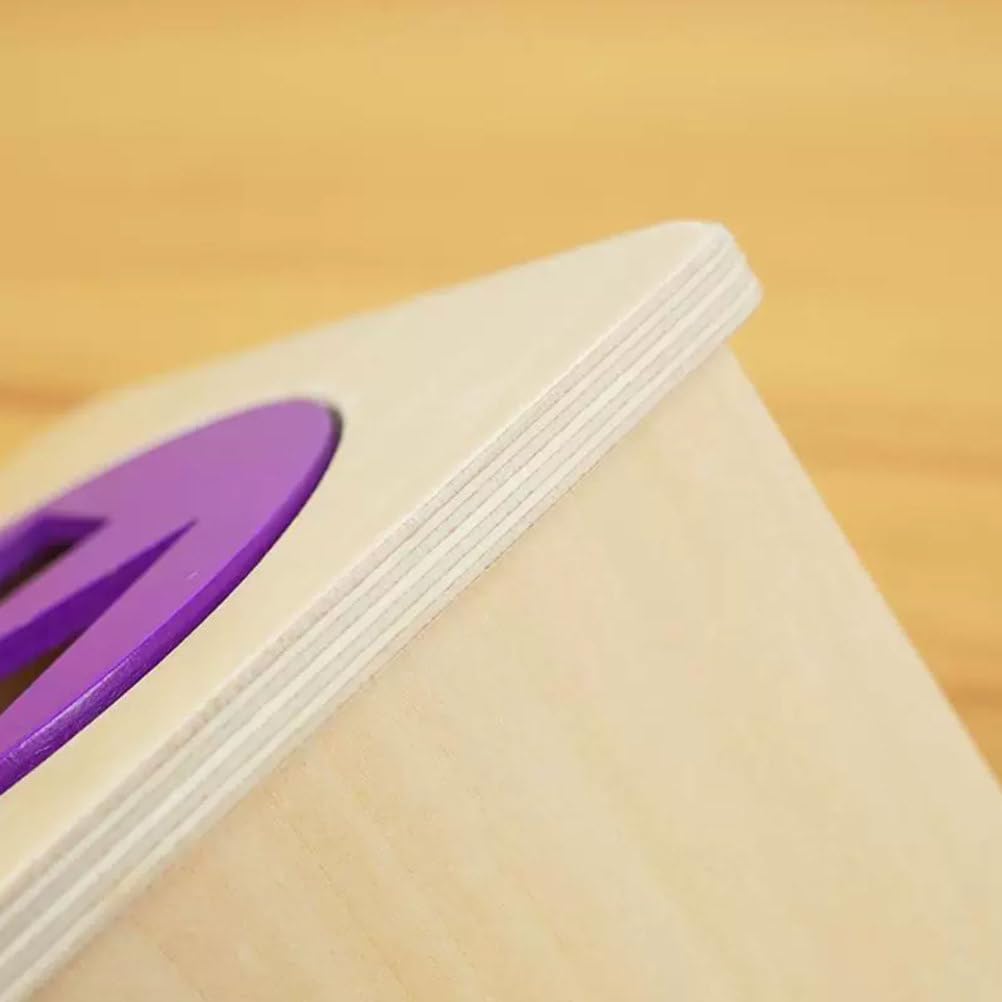 Drewniane pudełko z wymiennymi kształtami Montessori | Drewniana zabawka do sortowania geometrycznego | Gra rozwijająca inteligencję malucha