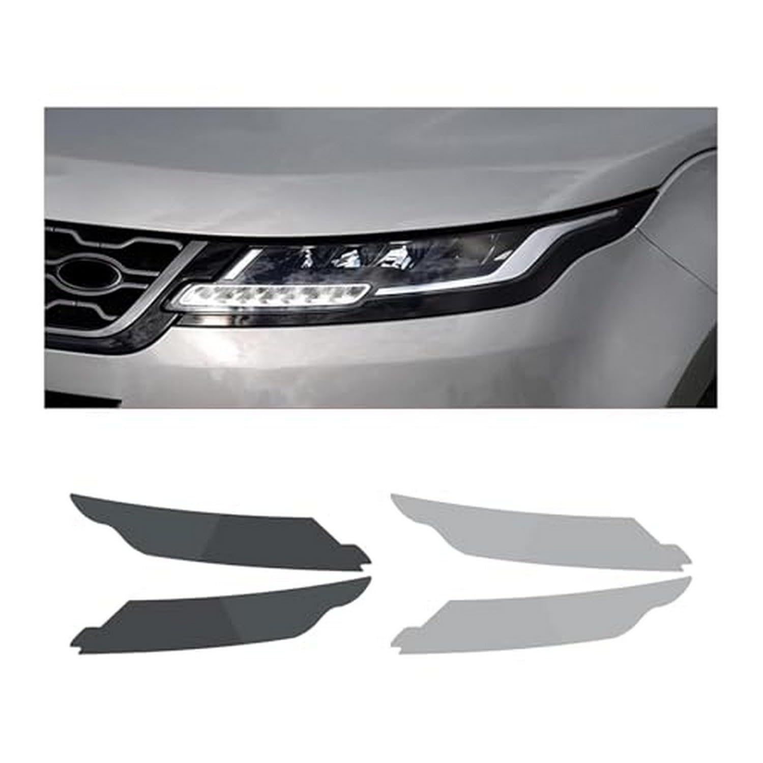 Film protection phare Land Rover Evoque fini TPU teinté haut de gamme
