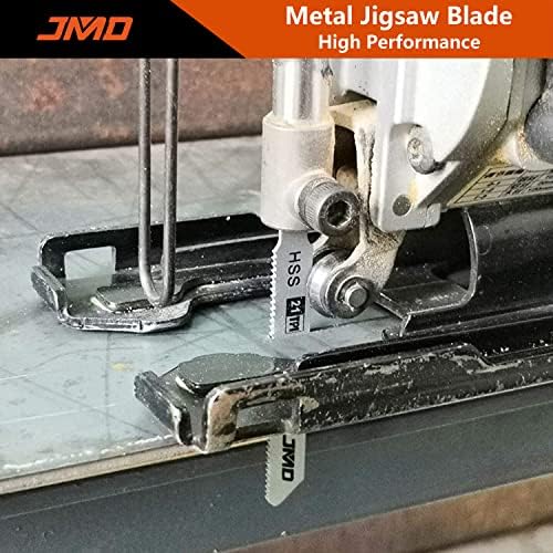 JMD 30-Piece T118A Metal Cutting Jigsaw Blades 21TPI Jig Saw Blades for Metal 75mm Jigsaw Blade Set Compatible with Bosch Dewalt Makita etc