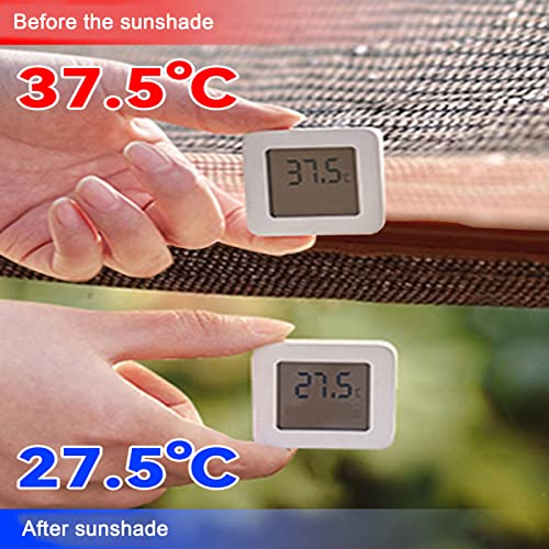 Voile d'ombrage pour serre rétractable suspendu avec kit de fixation complet - 4