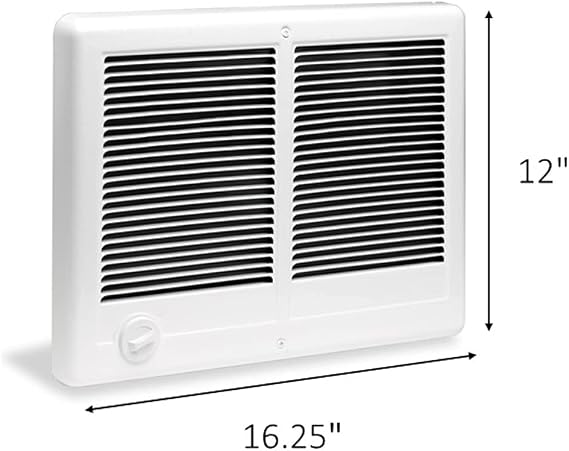 DIMPLEX High Output Heater 4000W/3000W 240V/208V Complete Unit w/Thermostat - White, Medium, (CSTC402TW)