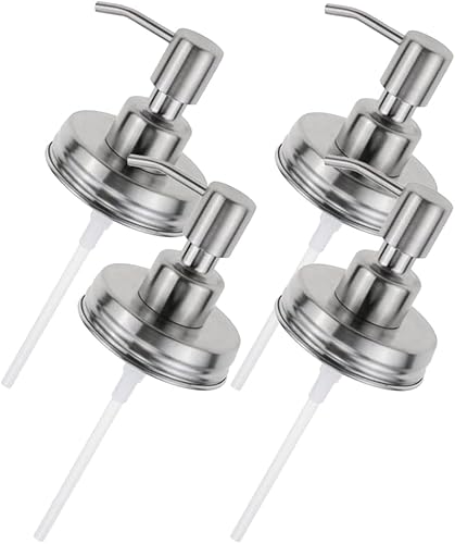 Miniatura 3 de Bomba de jabón de acero inoxidable, dispensador de acero inoxidable, bomba dispensadora de jabón, bomba de repuesto para botella de especias,