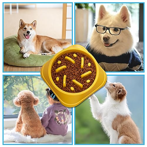 1 Slow Feeder Bowl for Pets, 1 Cotton Cord Ball Toy, Slow Feeder, Prevent Pets from Eating too Fast, Healthy Eating, Convenient, Reusable, Suitable for Medium to Large Dogs and Cats. - Image 6