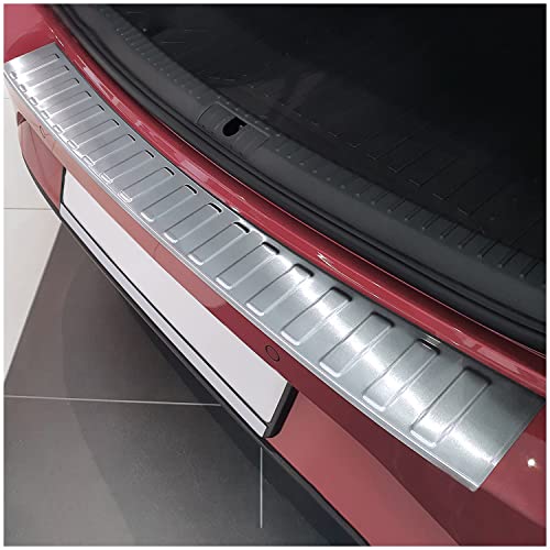 tuning-art BL996 Protector de Borde de Carga para Seat Leon 4 KL ST 2020- con un Borde, Color:Plata