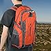 Agatige Hiking Backpack, 40L Water Proof Lightweight Backpack Shoulder Bag Outdoor Sport Travel Bag Daypack with Rain Cover for Outdoor Sports Climbing Camping Hiking, Orange