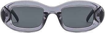 willochra Y2k Oval Sunglasses Luxur Gray Outdoor Shades Women Vintage Stylish Irregular Sun Glasses Retro Fashion Eyewear