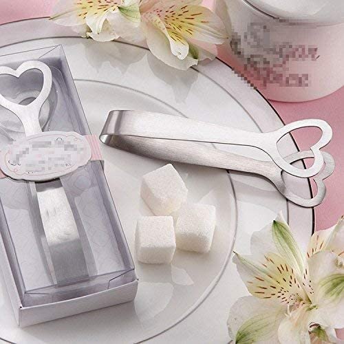 Pinces en S Pince en Forme de Coeur en Acier Inoxydable Pinces à Bonbons Pinces de Service ustensiles de Cuisine faveurs de Mariage décorations de fête