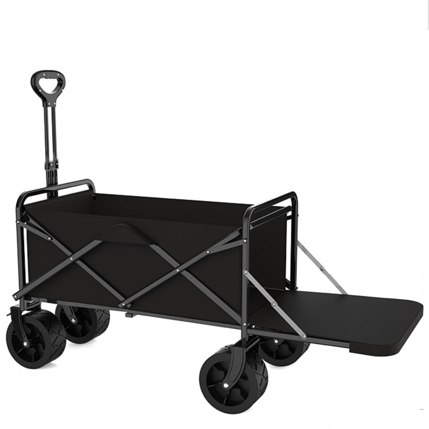 Chariot de plage pliable roues larges amovibles pour transport lourd 250kg
