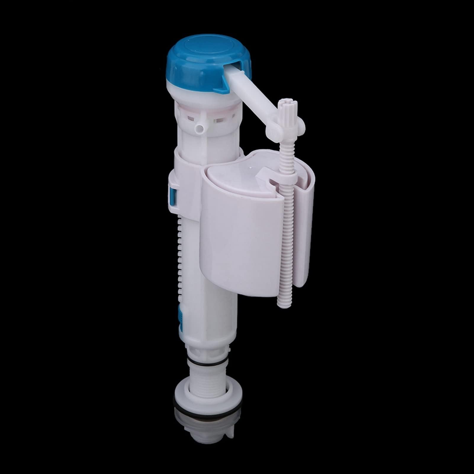 Toilet Push Button Fill Valve for Efficient Flushing Design Height Solution Ideal for Various Toilets (4 Points Plastic Pipe Water Inlet Valve)