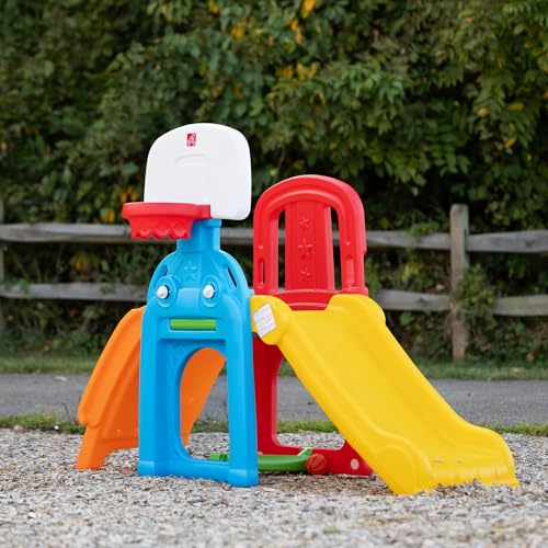 Step2 Game Time Sports Climber, Kids Indoor/Outdoor Playset, Backyard Playground Set, Slide, Climbing Wall, Basketball Hoop, Outside Jungle Gym, For Toddlers 2-6 Years Old - image 5