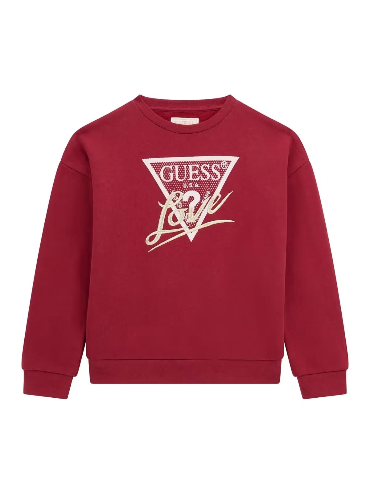 GUESS Felpa per Bambine e Ragazze Bordeaux
