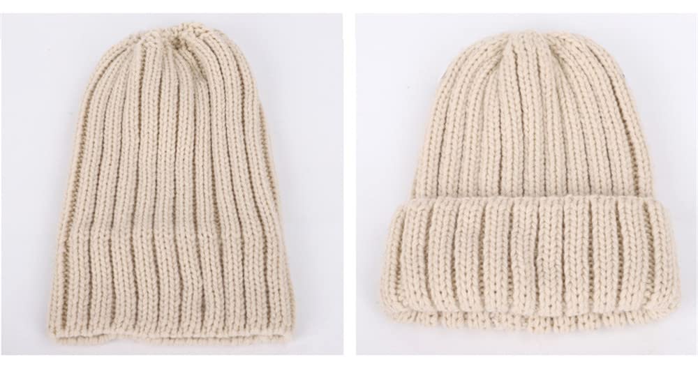 Dziecięcy kapelusz szalik zestaw zima żebrowany dzianinowe ciepłe czapki beanie czapka pompon szydełkowana czapka dla chłopców dziewcząt