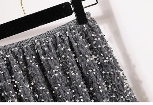 Glitter Skirts for Women Sequin Long Skirts for Girls Party Dresses3