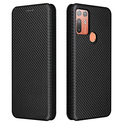 Fundas para movil HTC Desire 20 Plus,Funda Móvil HTC Desire 20 Plus Magnetica Hebilla Antigolpes Funda con Solapa para HTC Desire 20 Plus Negro