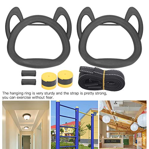 Anéis de suspensão de fitness, anéis de suspensão de exercício resistentes antiderrapantes de náilon