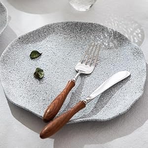 Silverware Set for 6, 24 Piece Imitation Wood Handle Stainless Steel Flatware Utensils Cutlery Set Including Steak Knife Fork and Spoon Dishwasher Safe Gift Package for Christmas and Thanksgiving Silverware Set for 6 24 Piece Imitation Wood Handle Stainless Steel Flatware Utensils Cutlery Set Including Steak Knife Fork and Spoon Dishwasher Safe Gift Package for Christmas and Thanksgiving