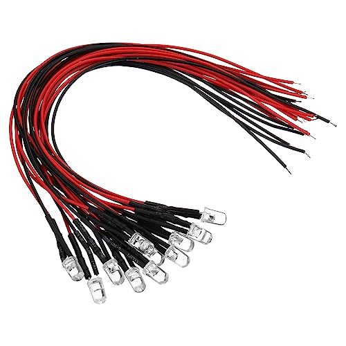 PATIKIL 3V - 6V 5mm LED_CI[h 12 zς݃~jLEDCgdv RC DIY CWP[^[Ɩp JtȃX[tbV