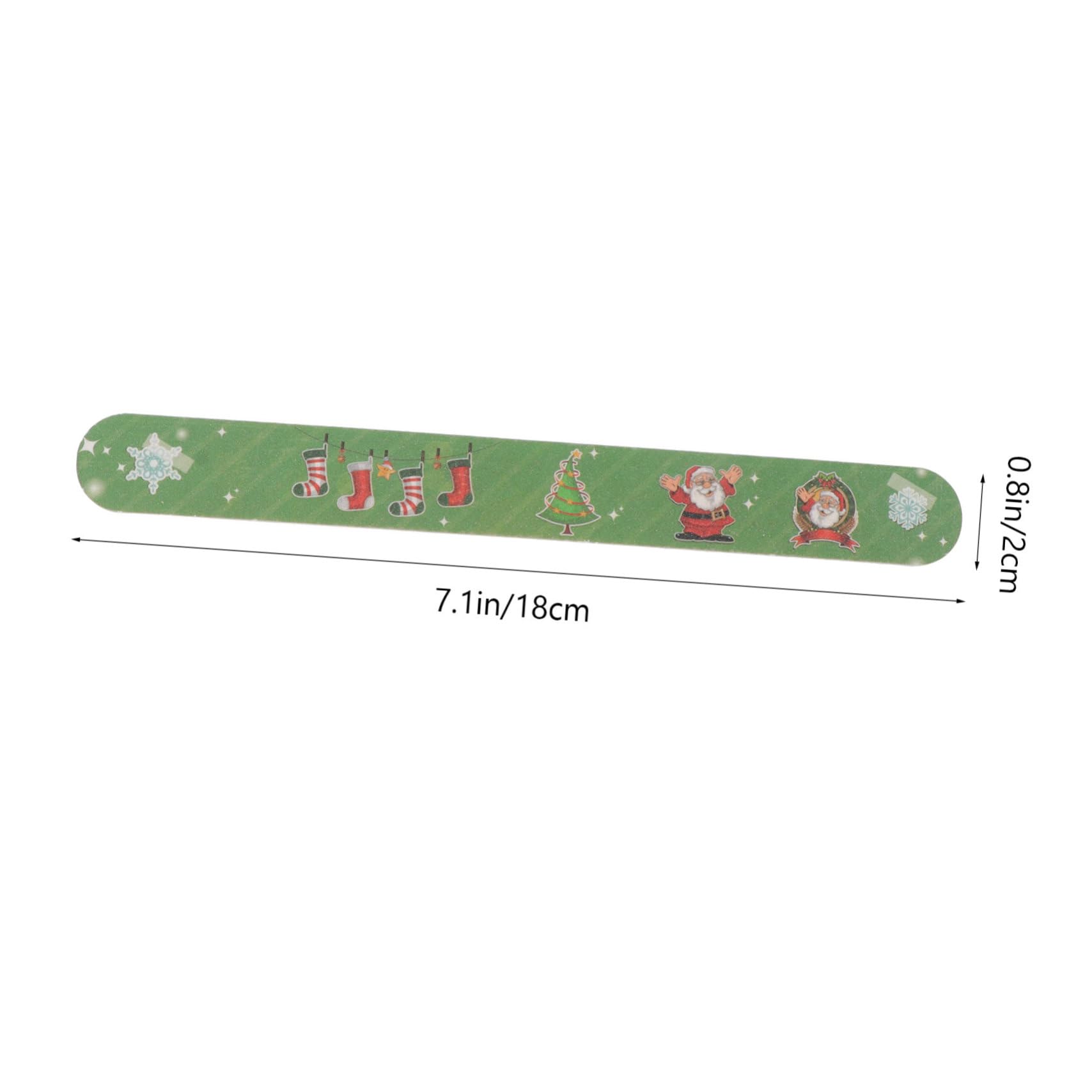 VICASKY 12pezzi Unghie Natalizie Limette per Manicure e Pedicure Lucidanti per Cura Unghie Mani e Piedi Stile Casuale