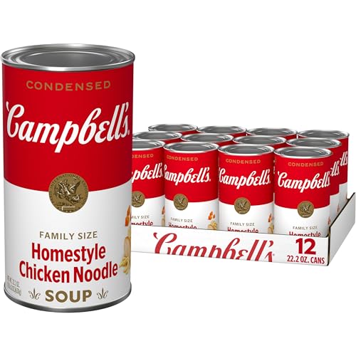 Campbell’s Condensed Homestyle Chicken Noodle Soup, 22.2 oz Family Size