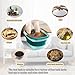 WMHYLYH Collapsible Foot Spa Bath Massager for Dry Cracked Feet, Feet Soaking Tub with Massage Acupoint, Pedicure Foot Soak Basin Plastic Bucket with Handle(Green)