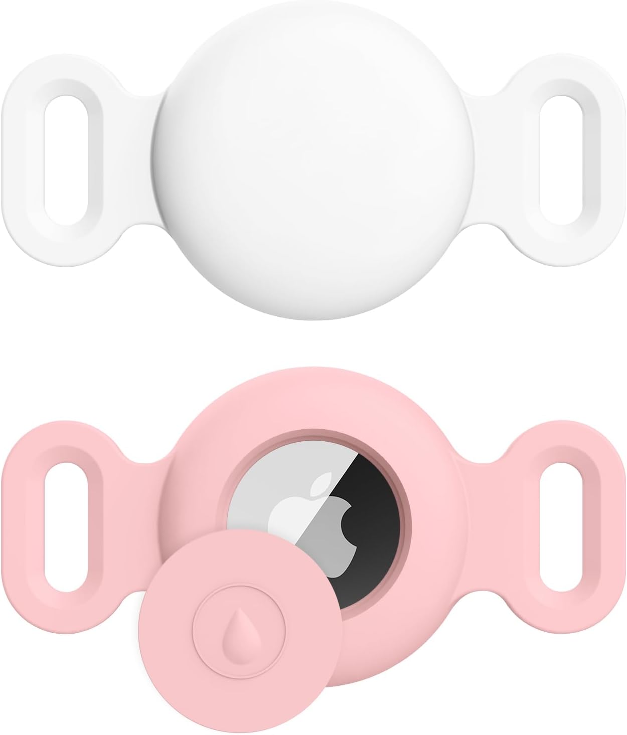 2Pack Air Tag Holder Compatible with Apple AirTag, Pet Silicone