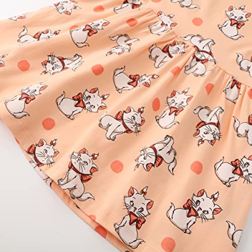 Toddle-Girls-A-Line-Dress-Rainbow-Pattern-Cotton-Dresses-Crewneck-Long-Sleeve-Striped-Spring-Fall-Winter-Casual-Girl-Clothes