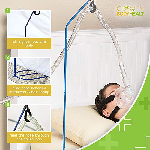 BodyHealt Cpap Hose Holder Hanger - Cpap Hose Holder for Cpap Tube. Cpap Supplies - Cpap Stand - Cpap Tube Holder. Cpap Accessories & Cpap Holder, Cpap Bedside Holder. Tangle Proof - Cpap Holder & Bag - Thumbnail 6