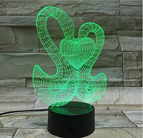 Preisvergleich Produktbild Illusion 3D Usb Nachtlicht Glühbirne Led Nachttischlampe Innovative Elternzimmer Lampe Methacrylat Platte Veilleuses Gießen Enfants
