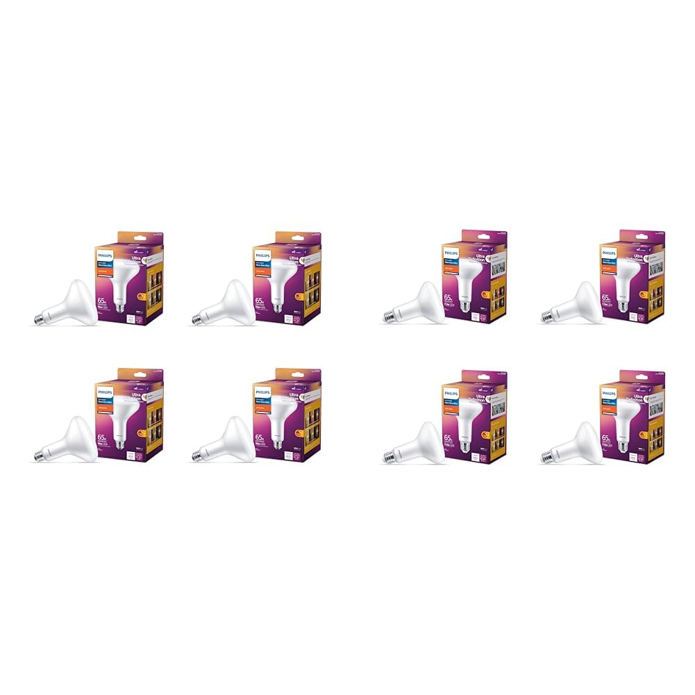 Philips LED Flicker-Free Frosted Dimmable BR40 Light Bulb - EyeComfort Technology - 800 Lumen &amp; Flicker-Free Frosted Dimmable BR30 Light Bulb - EyeComfort Technology - 650 Lumen
