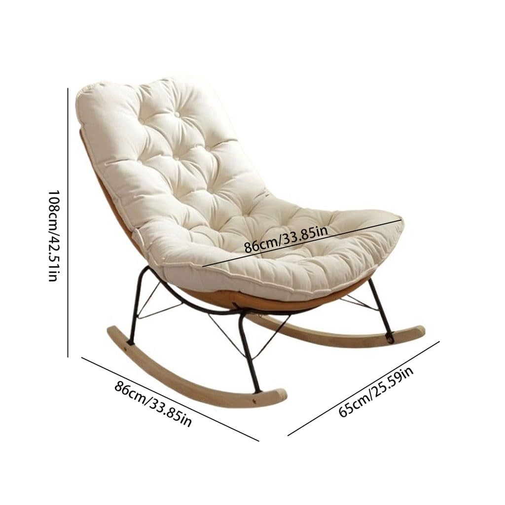 eexbz Small Sofa Living Room Rocking Chair Lazy Sofa Home Balcony Leisure Lunch Break Small Sofa Couch for Small Spaces
