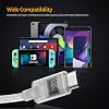Cable de reemplazo KZ Type-C para IEM, USB-C | Cable de mejora HiFi para IEM, conector de 2 pines de 0.75mm tipo C, OFC plateado, DAC integrado, conector USB-C, compatible con smartphones 8