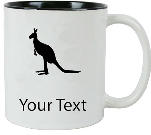 Personalizado canguro personalizado 11 oz taza de café de cerámica blanca con caja de regalo blanca disponible en Yaxa Colombia