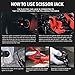 DNA MOTORING 3T Portable Electric Scissor Lift Jack Kit - 4.7'' - 13.8''(12-35cm) 12V Lifting Range Electric Car Jack & Impact Wrench for Auto Sedan SUV Repair, TOOLS-00281