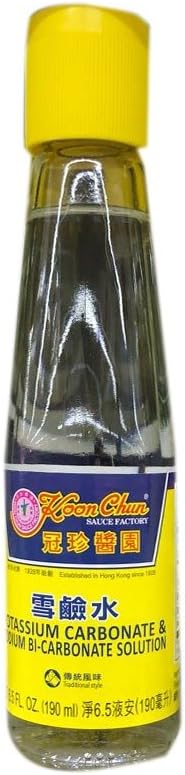 Potassium Carbonate & Sodium Bi-Carbonate Solution (Lye Water) - 6.5fl oz (Pack of 3)