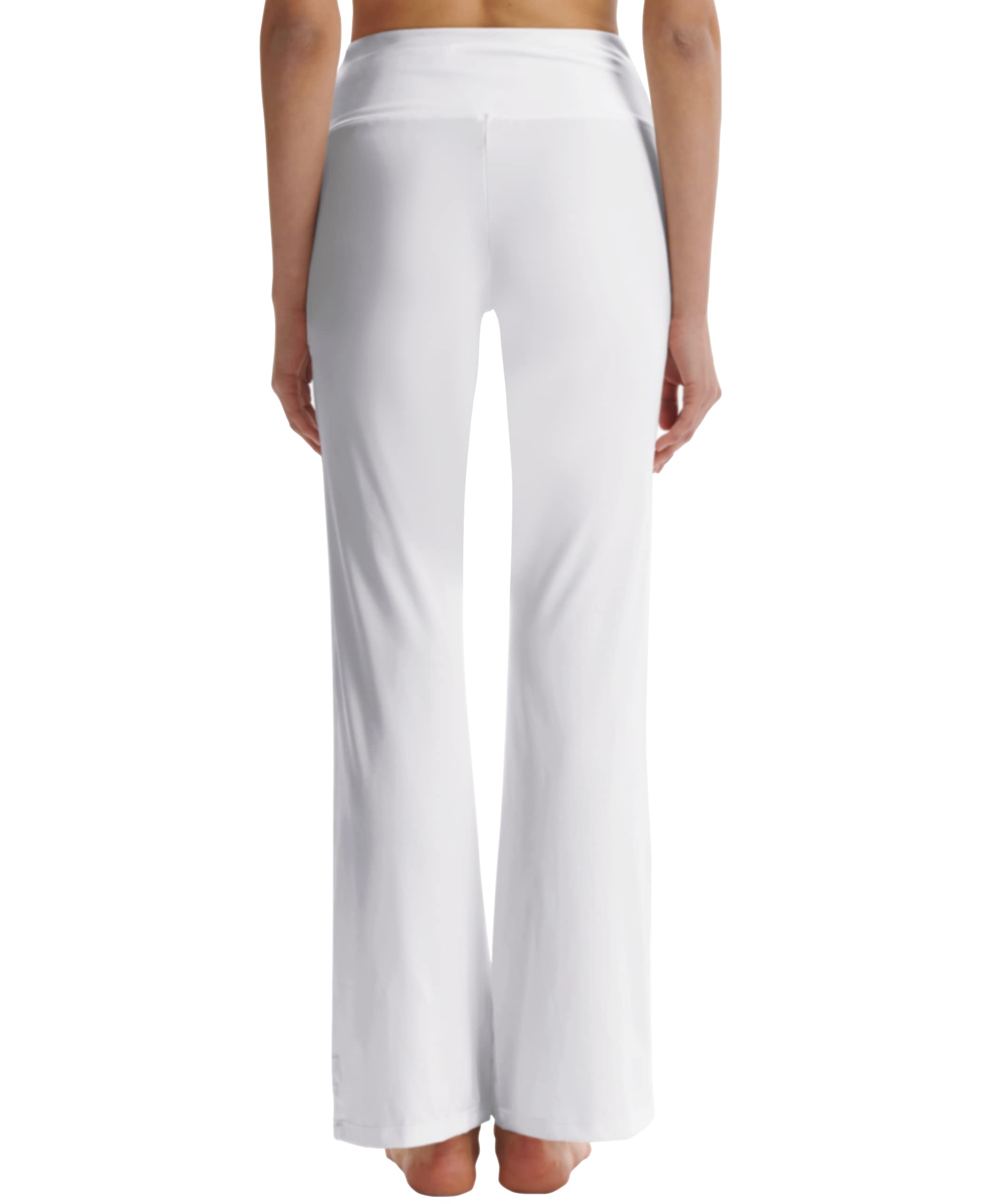 LaiEr Pantaloni da Yoga da Donna con Tasche a Vita Alta Svasata Bootleg Yoga Pantaloni da Allenamento con Tasche Laterali