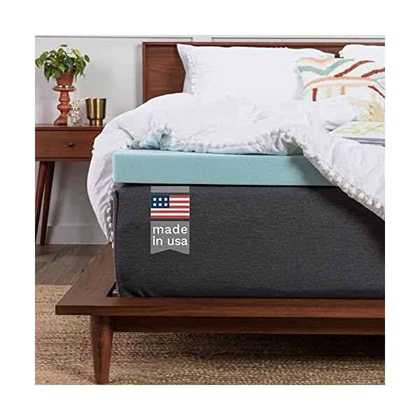 ViscoSoft Twin XL 3 Inch Memory Foam Mattress Topper Made in USA